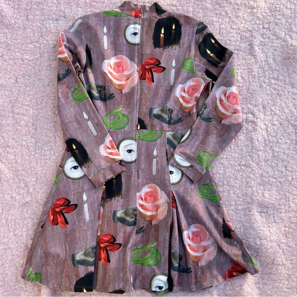 Samantha Pleet Requiem Dress in Token Print - Picture 4 of 5